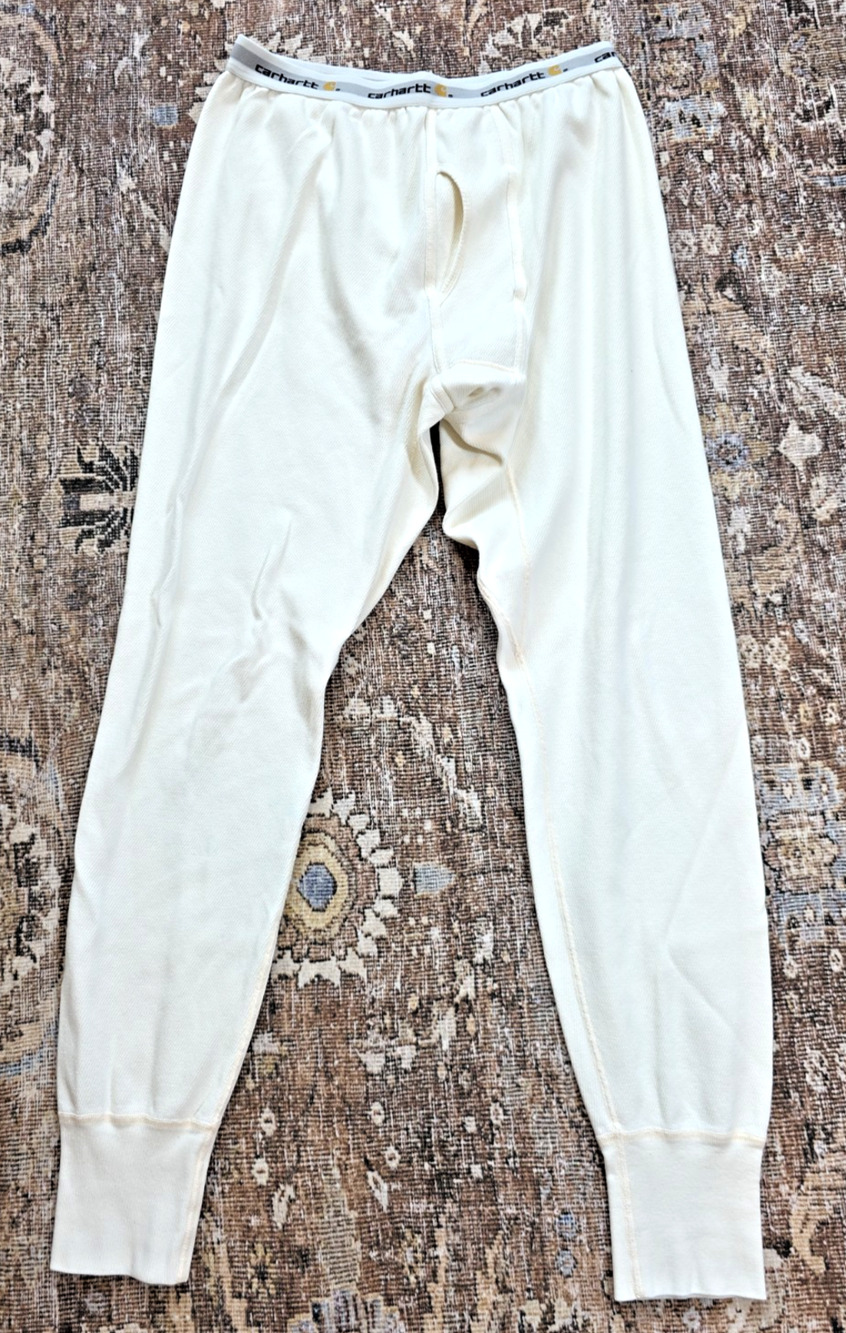 Carhartt Force Thermal Base Layer Pants Mens L Natural Long Johns Outdoors